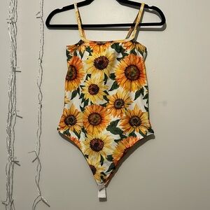 Sunflower bodysuit.
